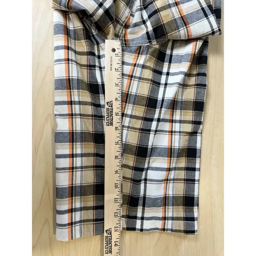 South Pole Multi Colored Plaid Bermuda Jorts Shorts Cotton-Blend Mens Size 29